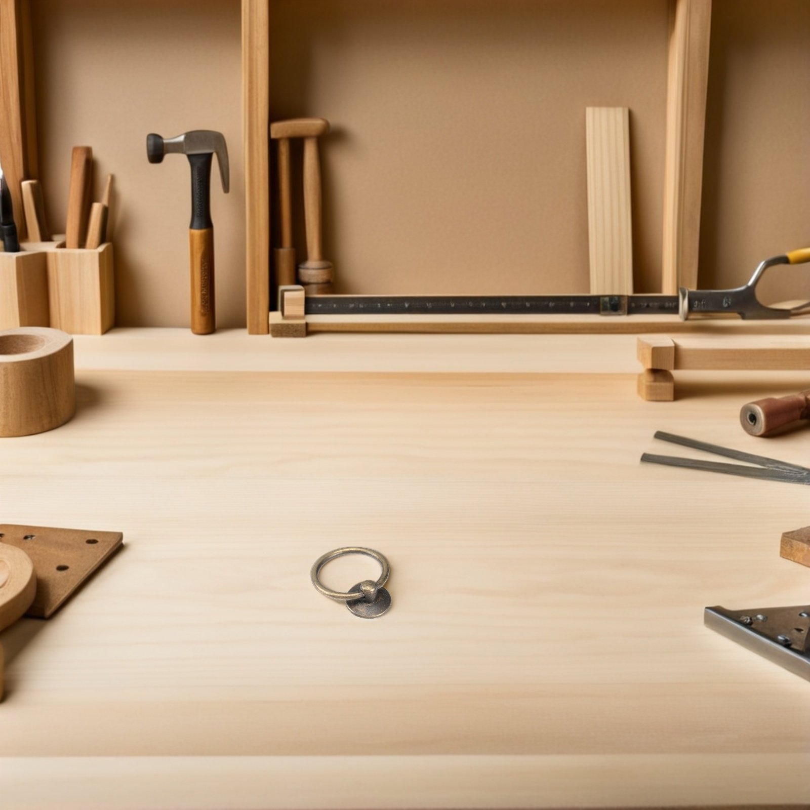 Furniture Hardware Drop Pulls - 8개 세트의 링형 서랍 손잡이, 빈티지