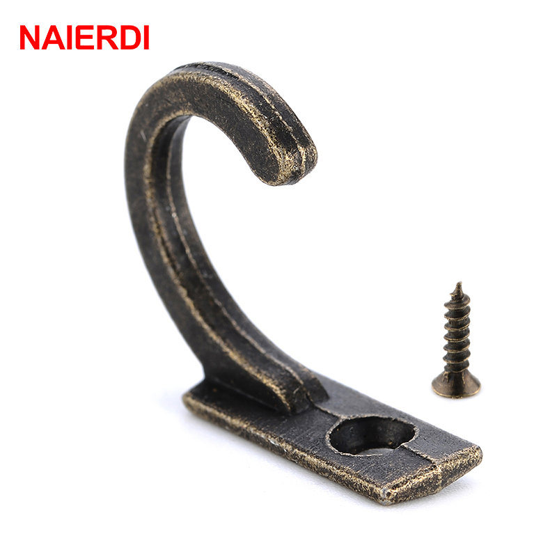 NAIERDI-작은 골동품 벽걸이 후크 10 개, 곡선 - Furniture Hardware Manufacturer 리뷰 및 가격