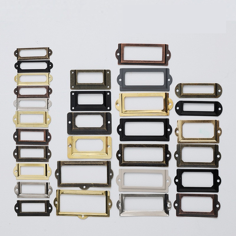 골동품 캐비닛 레이블 풀 프레임 철 금속 카드 이름 태 - Furniture Hardware Names 리뷰 및 가격